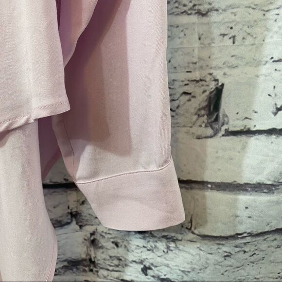 MAEVE Sandbridge Button Down Hi Low Tie Blouse - Picture 4 of 8